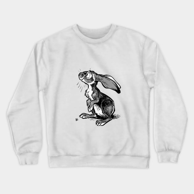 Ink bunny Crewneck Sweatshirt by HenriekeG